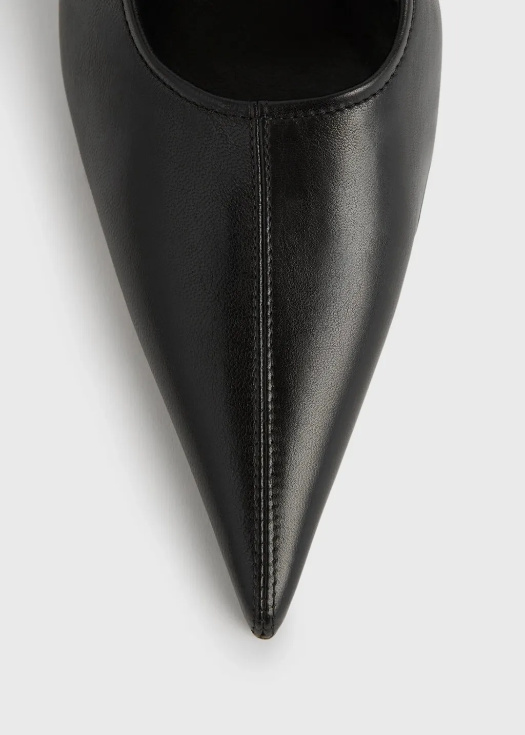 55Mm Pointed-Toe Leather Pumps