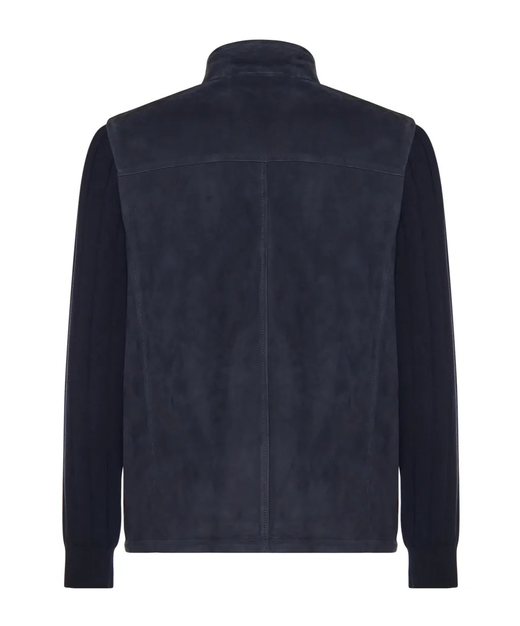 Eleventy Panelled Zip-Up Jacket