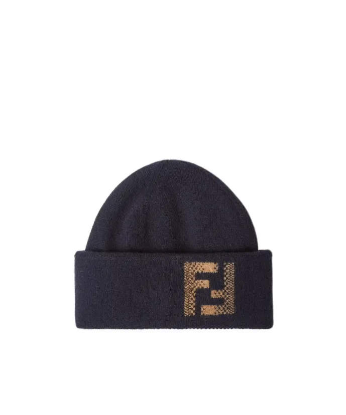 Blue Wool And Cashmere Hat