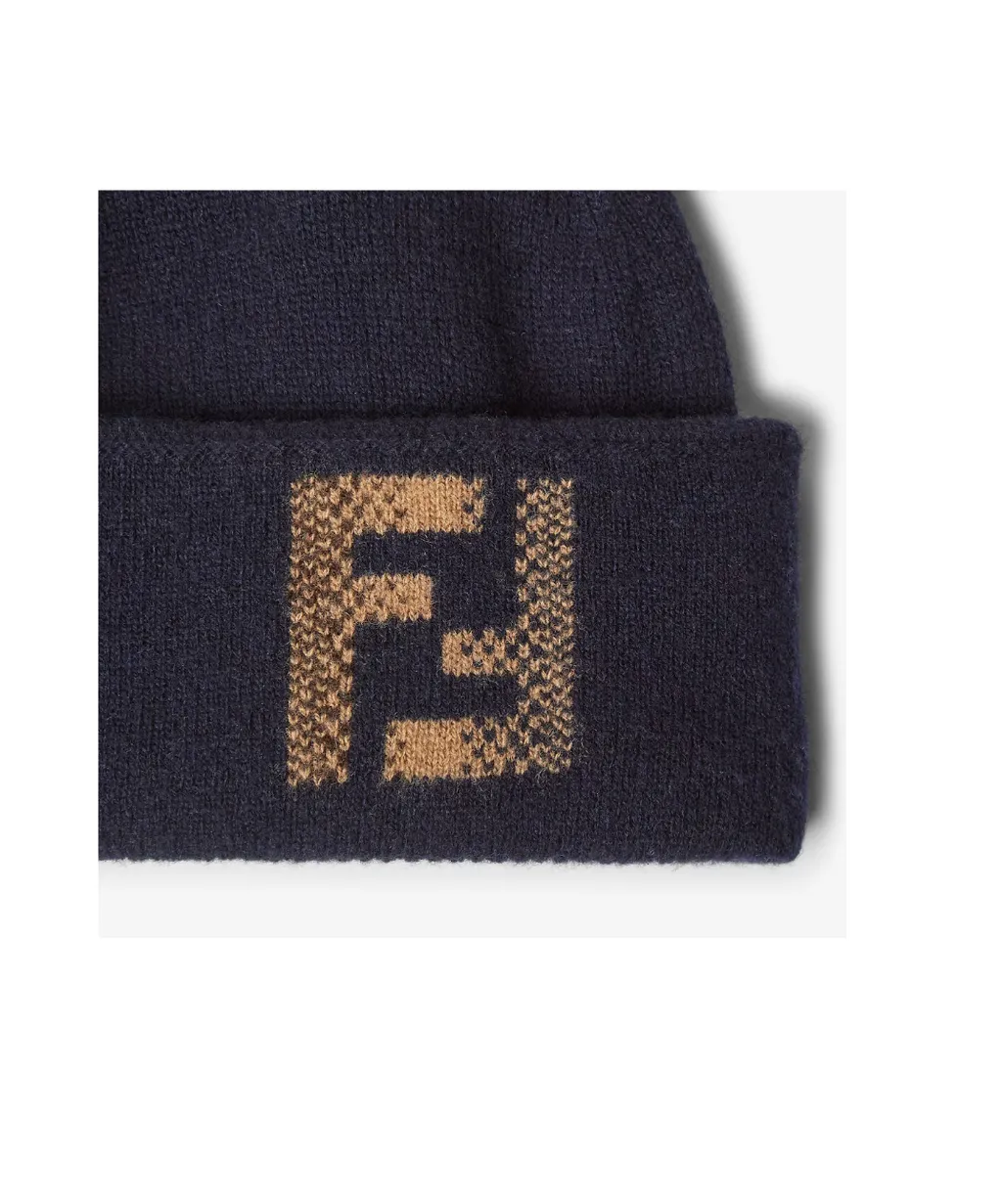 Blue Wool And Cashmere Hat