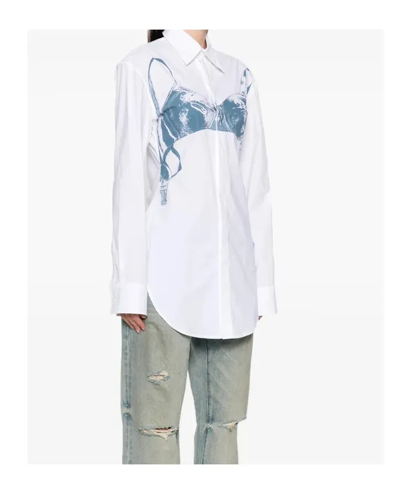 Jean Paul Gaultier Long Sleeve Printed Shirt