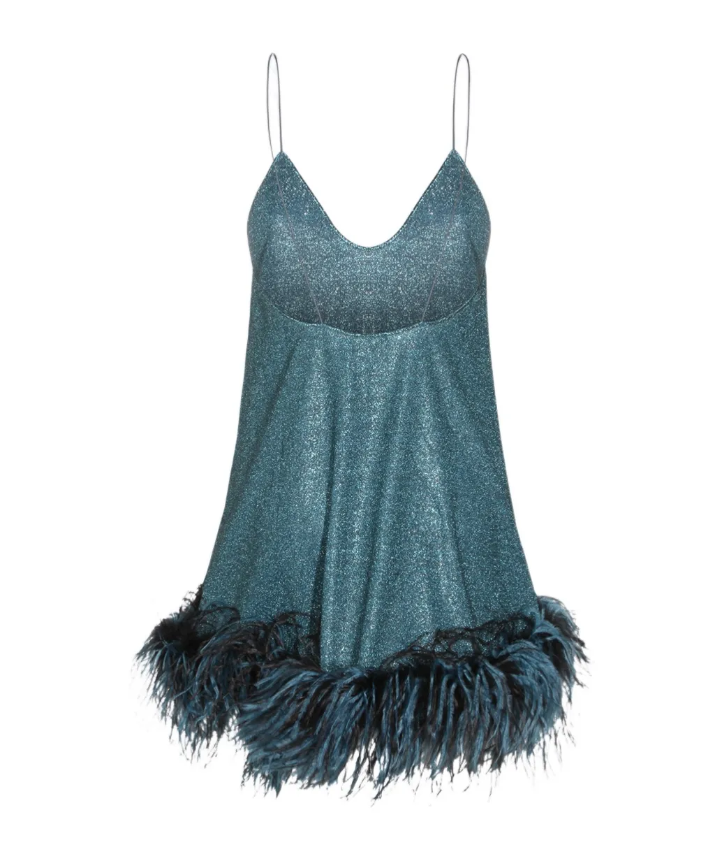 Osree Lumire Plumage Sleeveless Mini Dress