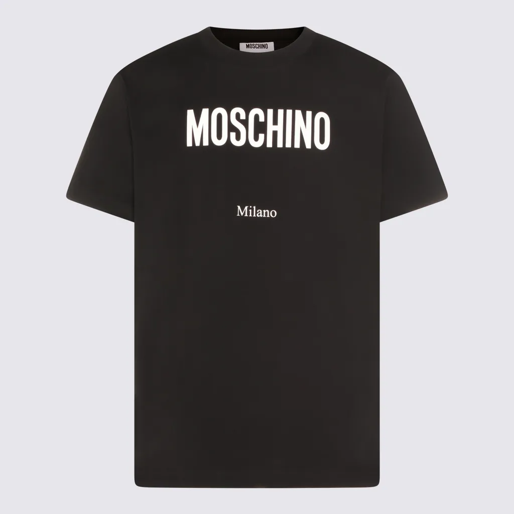 Moschino Logo-Print Crewneck T-Shirt