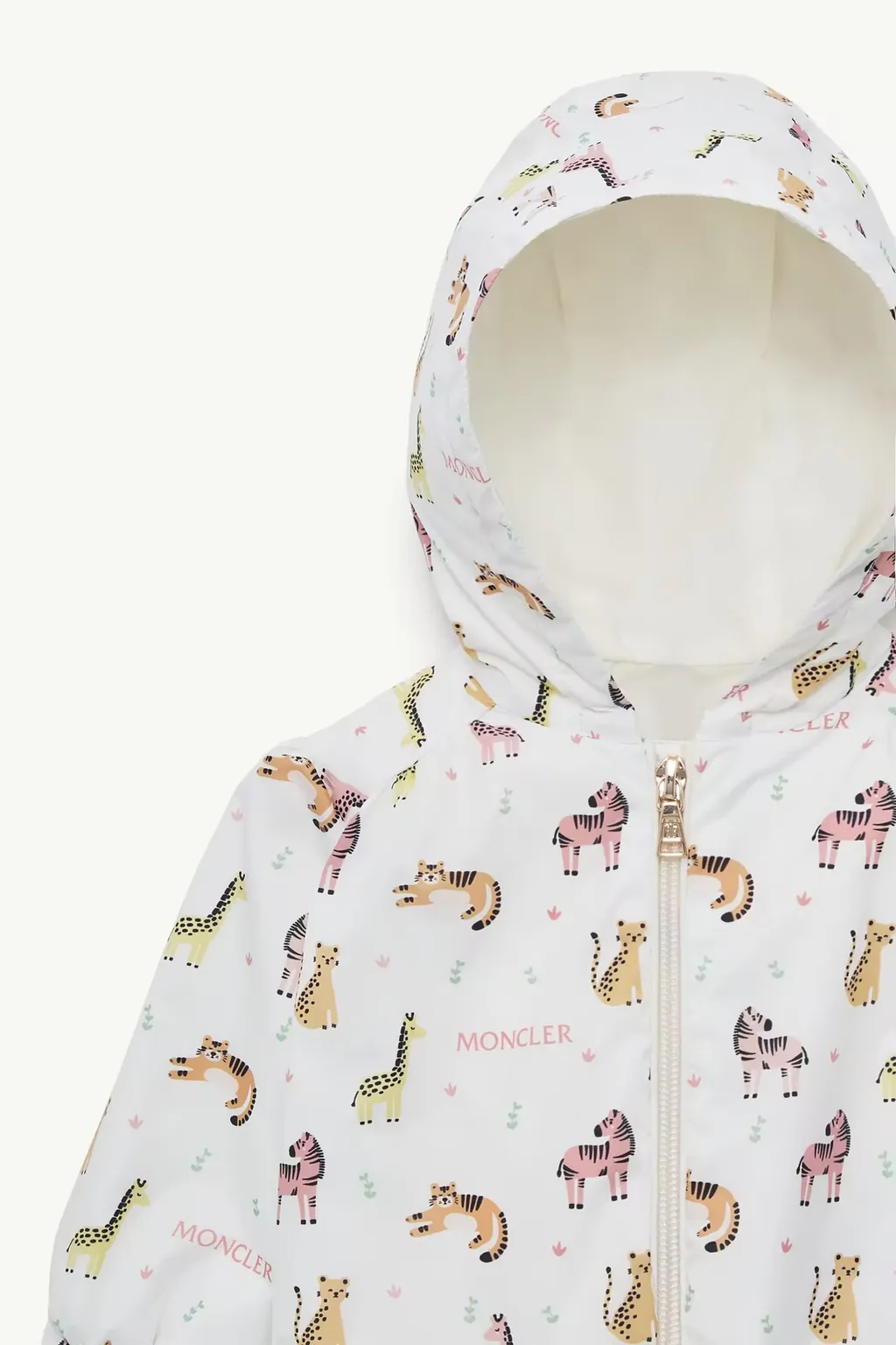 Guniz Animal Print Hooded Rain Jacket