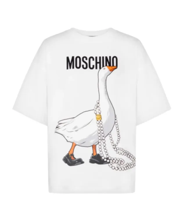 Goose-Pattern T-Shirt