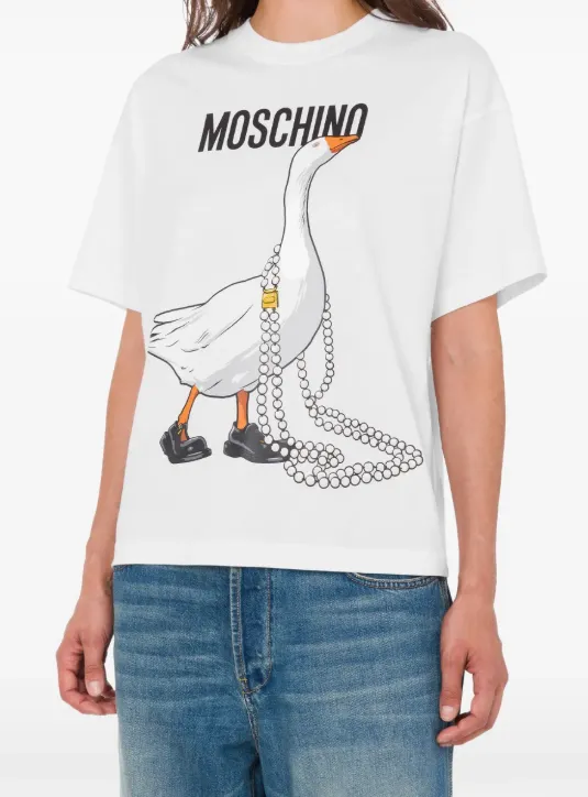 Goose-Pattern T-Shirt