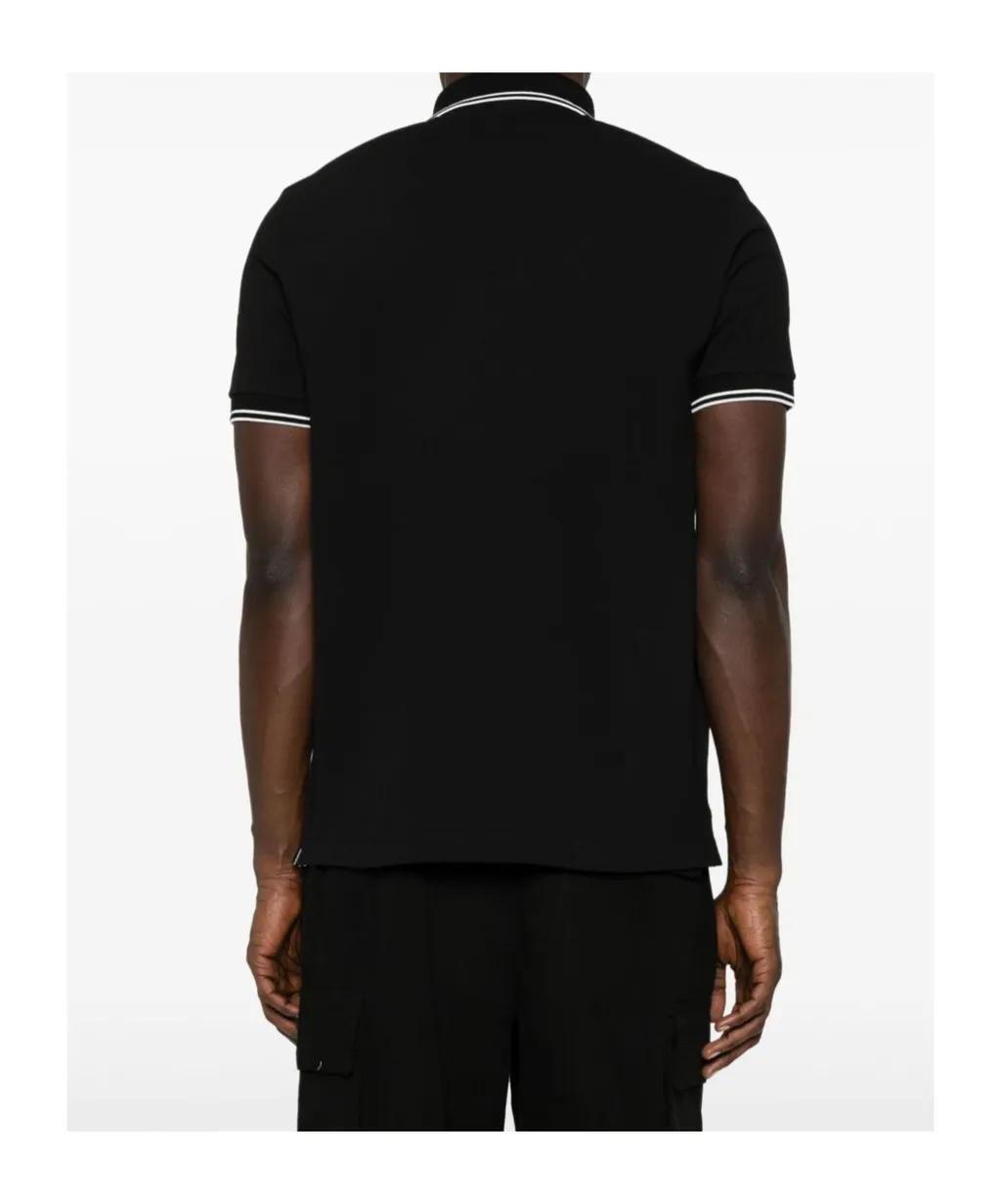 Stone Island Logo Patch Short-Sleeve Polo Shirt