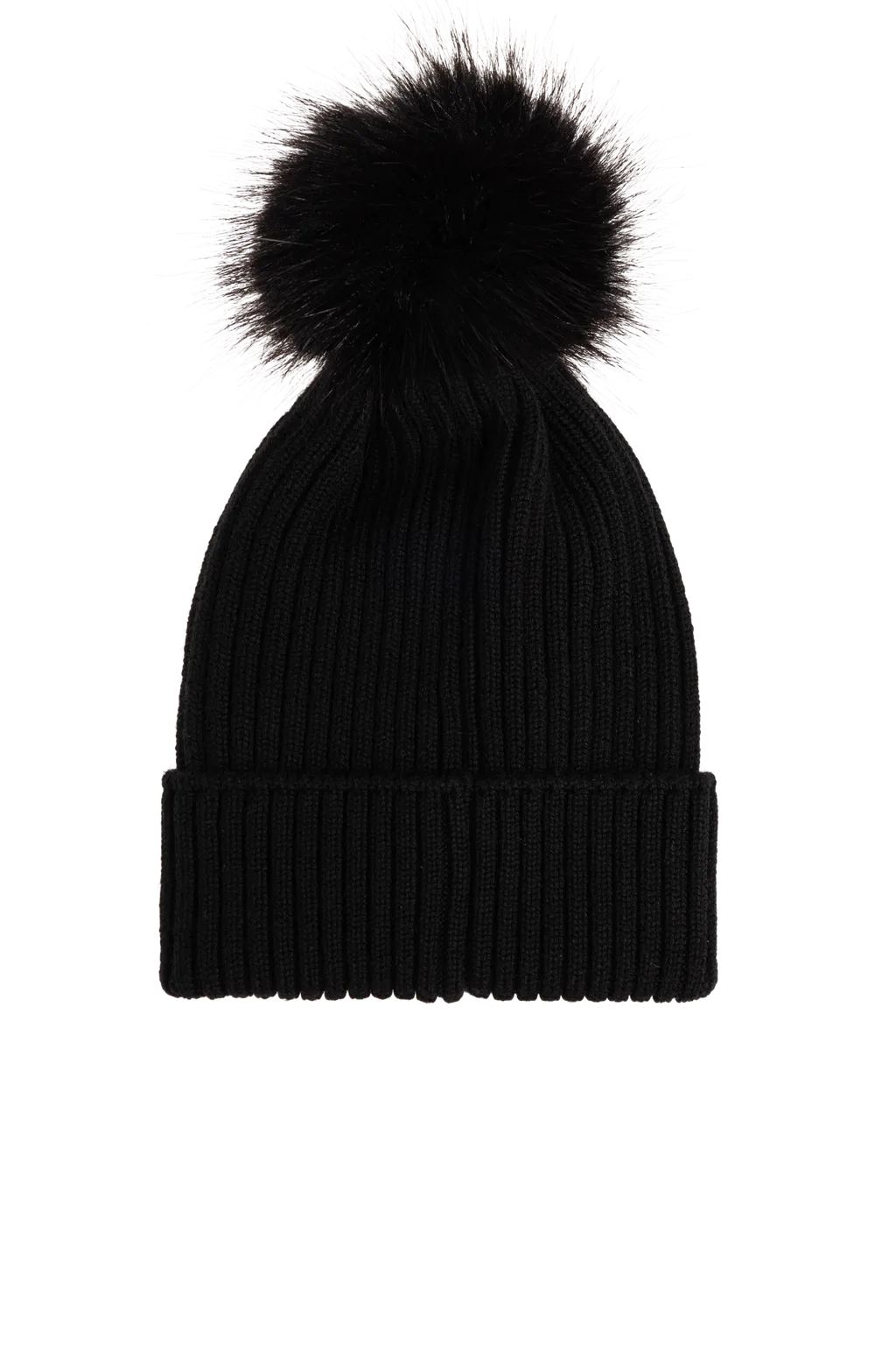 Moncler Enfant Logo Patch Pom Pom Beanie
