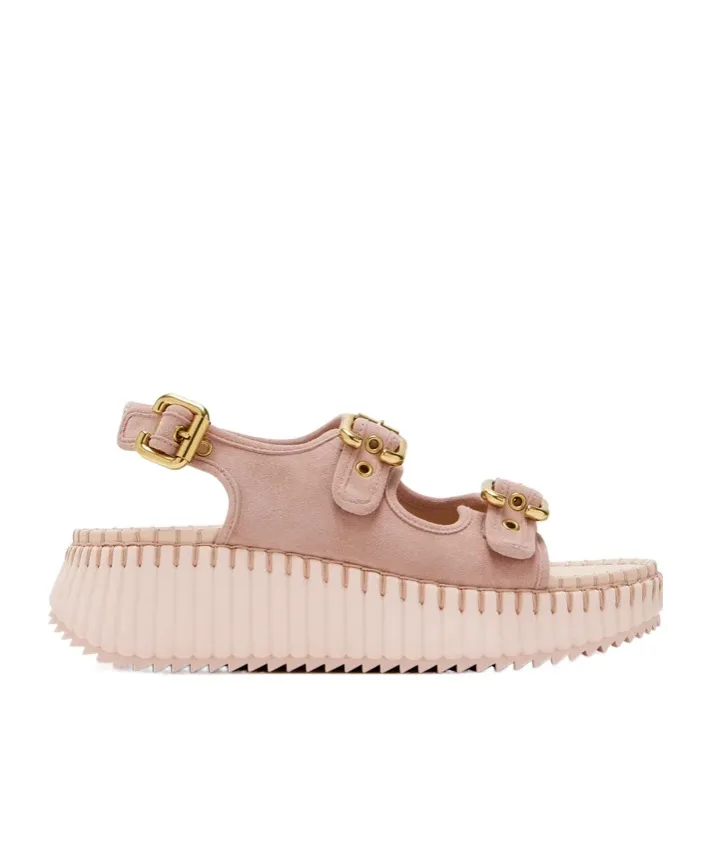 Chloé Buckle Detailed Sandals