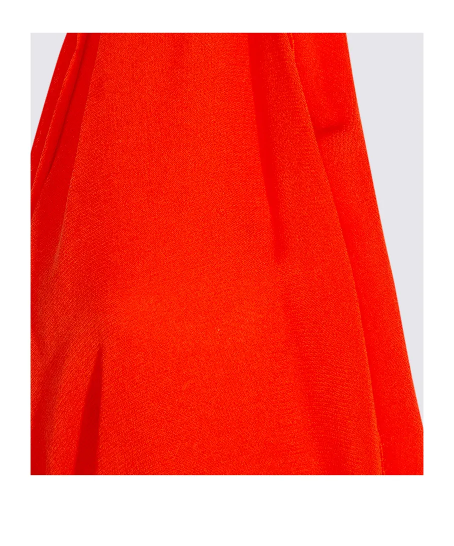 Blumarine V-Neck Open-Back Dress