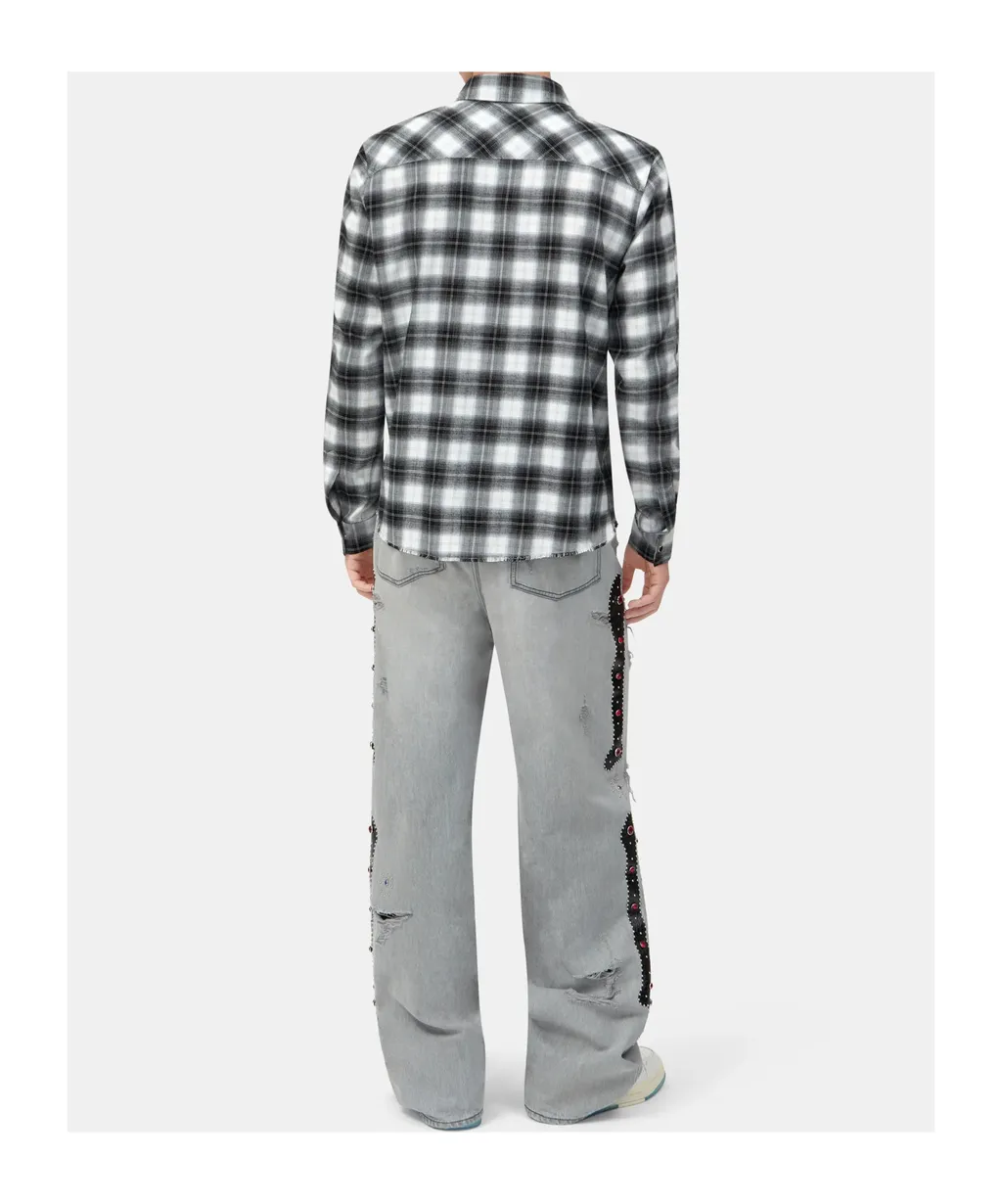 Amiri Long-Sleeved Checked Shirt