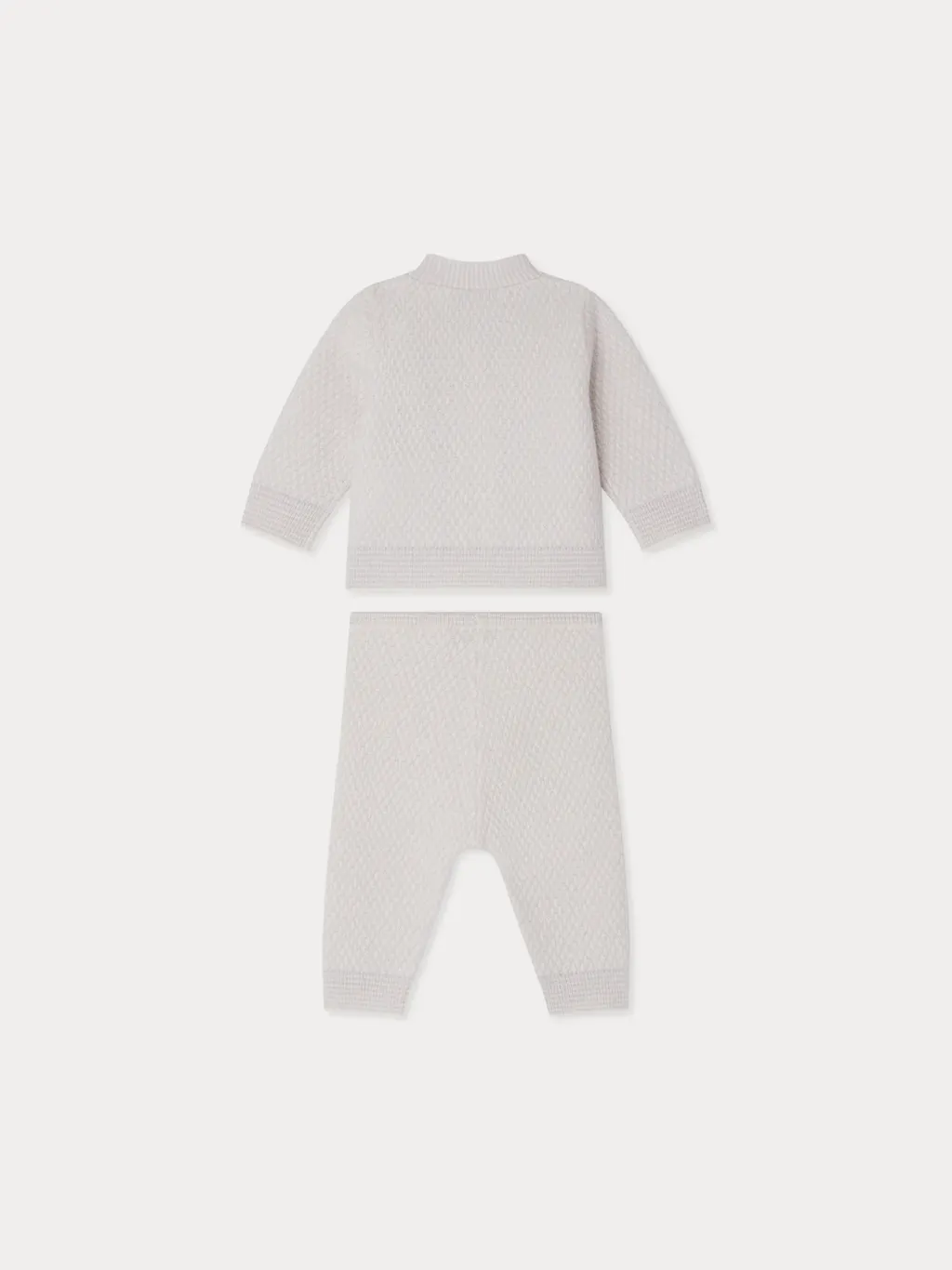 Jahiel V-Neck Set With Fancy Cashmere Knit