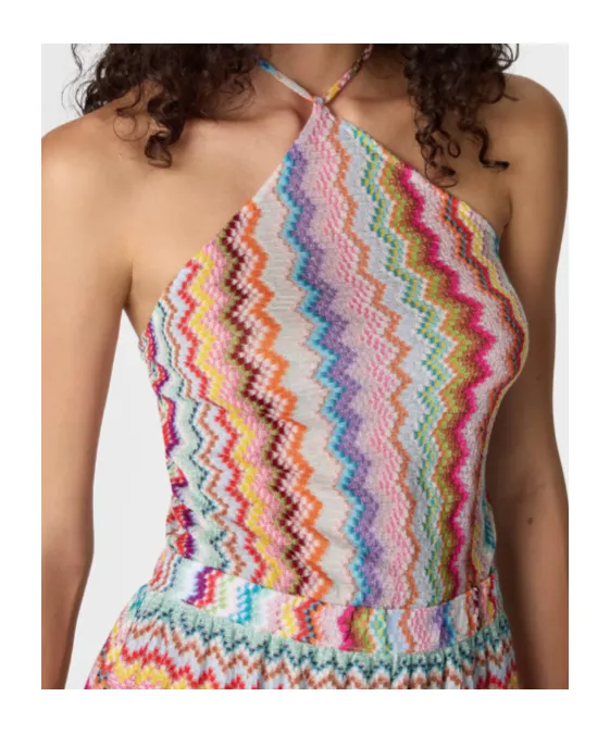 Missoni Zigzag Pixel-Effect Pattern Jumpsuit