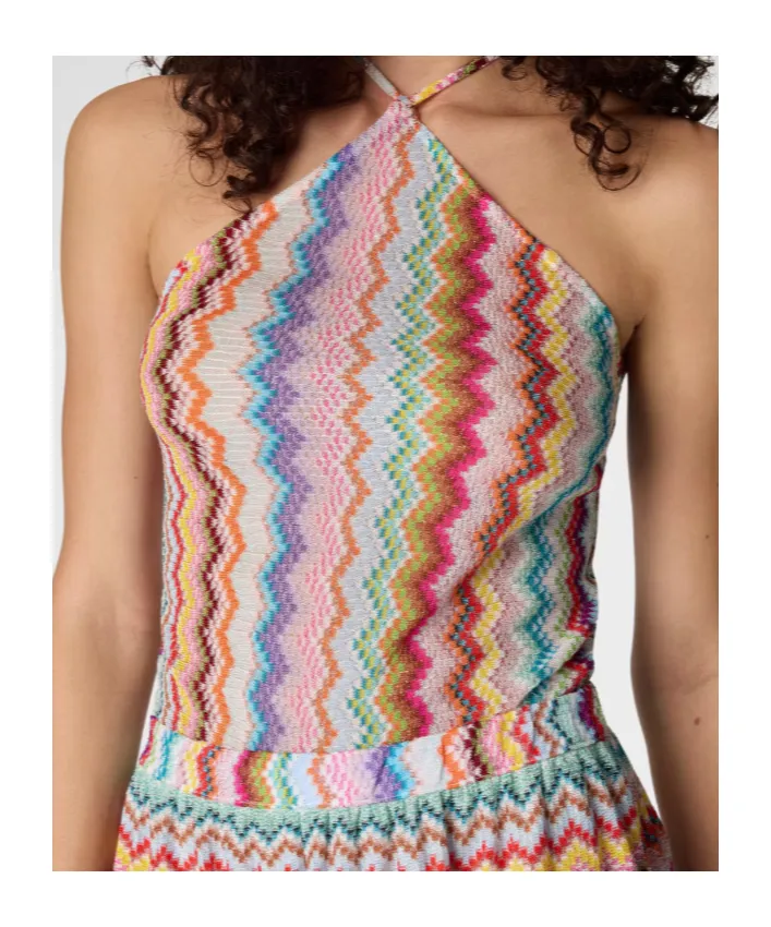 Missoni Zigzag Pixel-Effect Pattern Jumpsuit