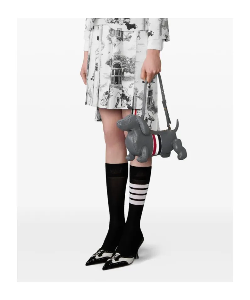 Thom Browne Hector Dog-Shaped Zip-Up Crossbody Bag