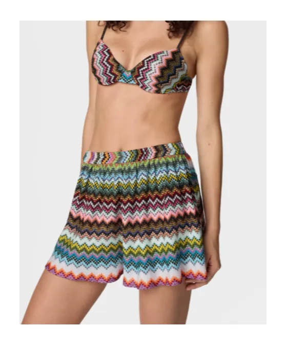 Missoni Pixelated Zigzag Motif Shorts