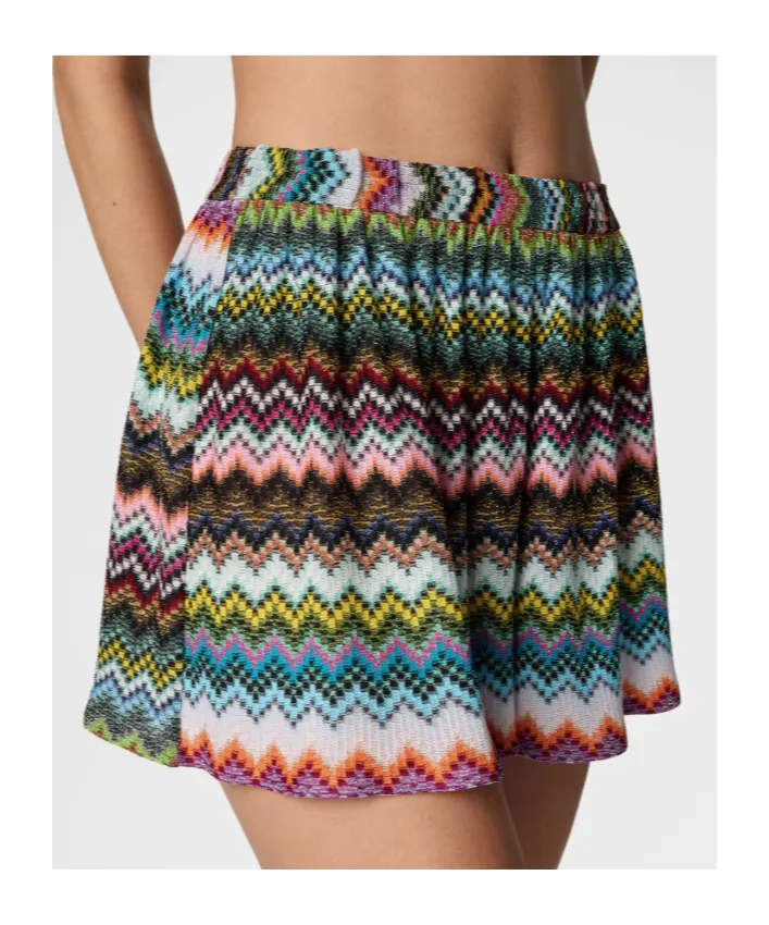 Missoni Pixelated Zigzag Motif Shorts