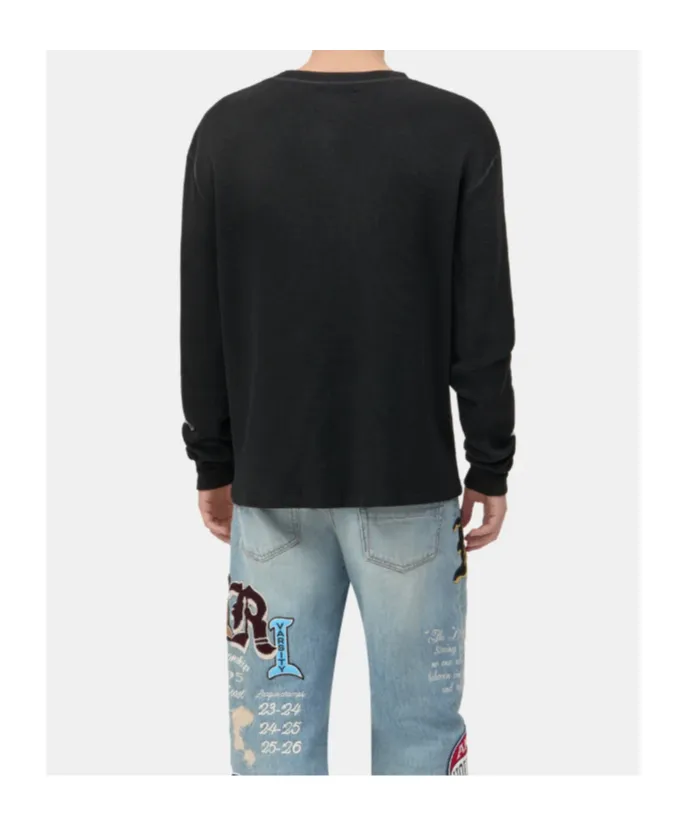 Amiri Logo Embroidered Long-Sleeved T-Shirt