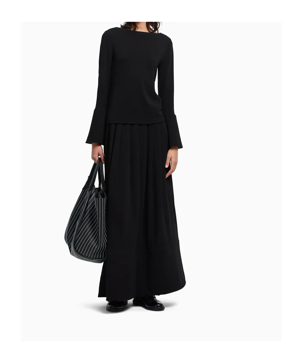 Pleated Midi Skirt
