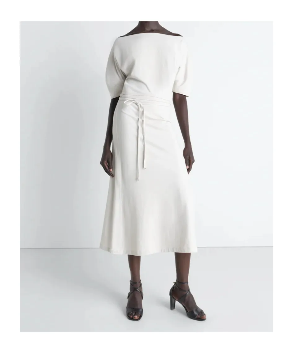 Lemaire Short Sleeve Off Shoulder Dress