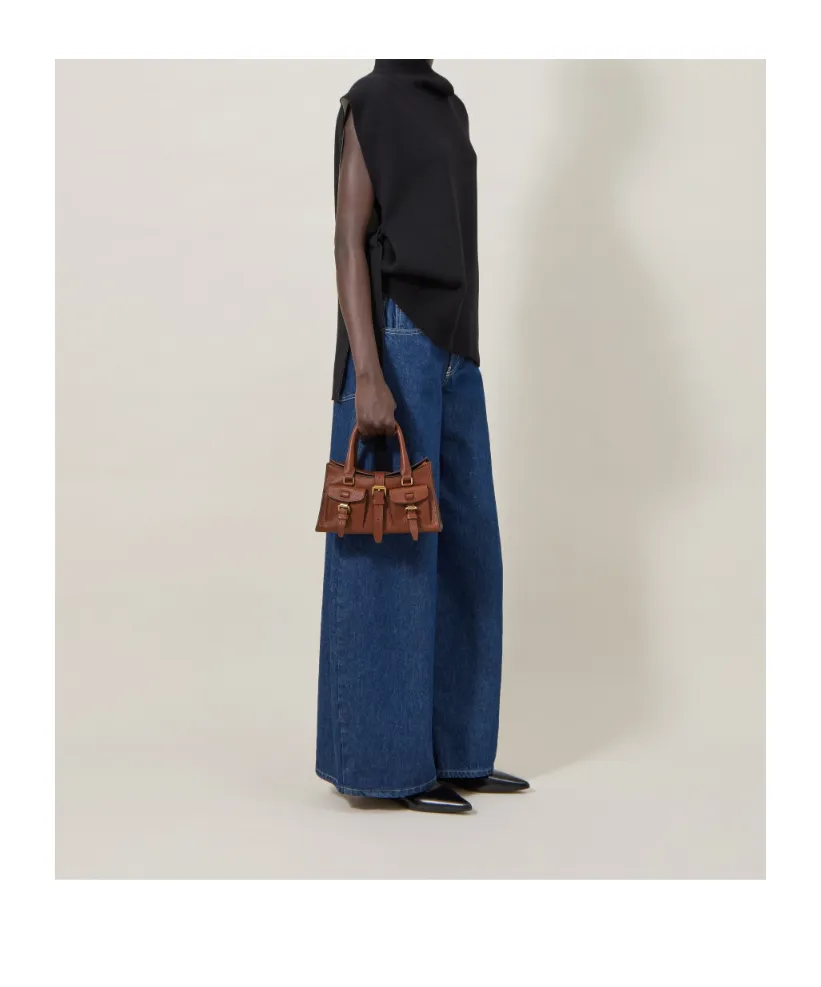 Mulberry Buckle Detailed Top Handle Bag