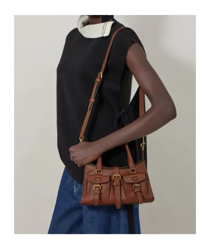 Mulberry Buckle Detailed Top Handle Bag