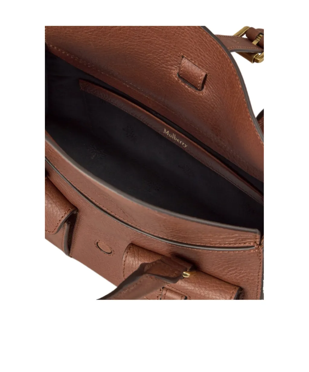 Mulberry Buckle Detailed Top Handle Bag
