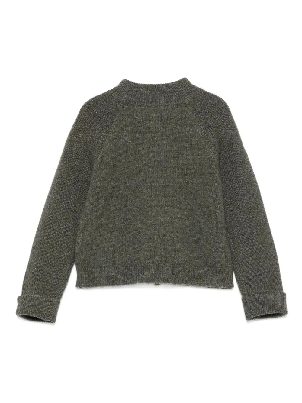 Ribbed Zip-Up Cardigan