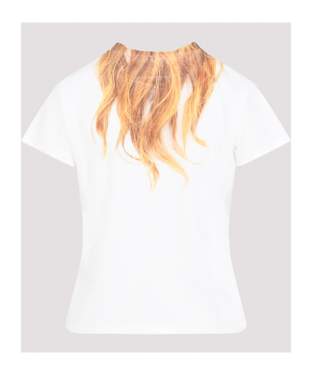 Mm6 Maison Margiela Patterned Crewneck T-Shirt