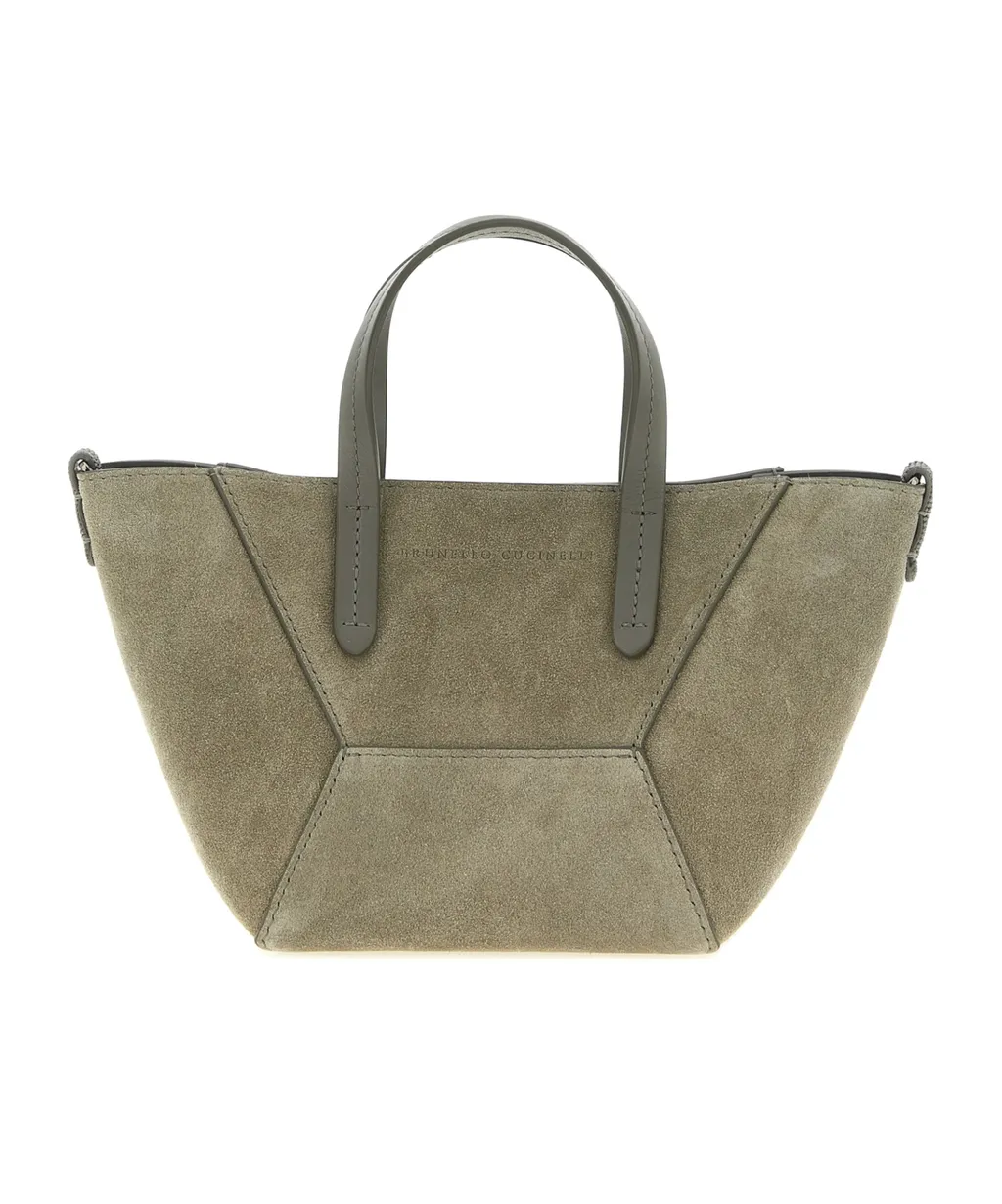 Brunello Cucinelli Bc Duo Embellished Mini Tote Bag