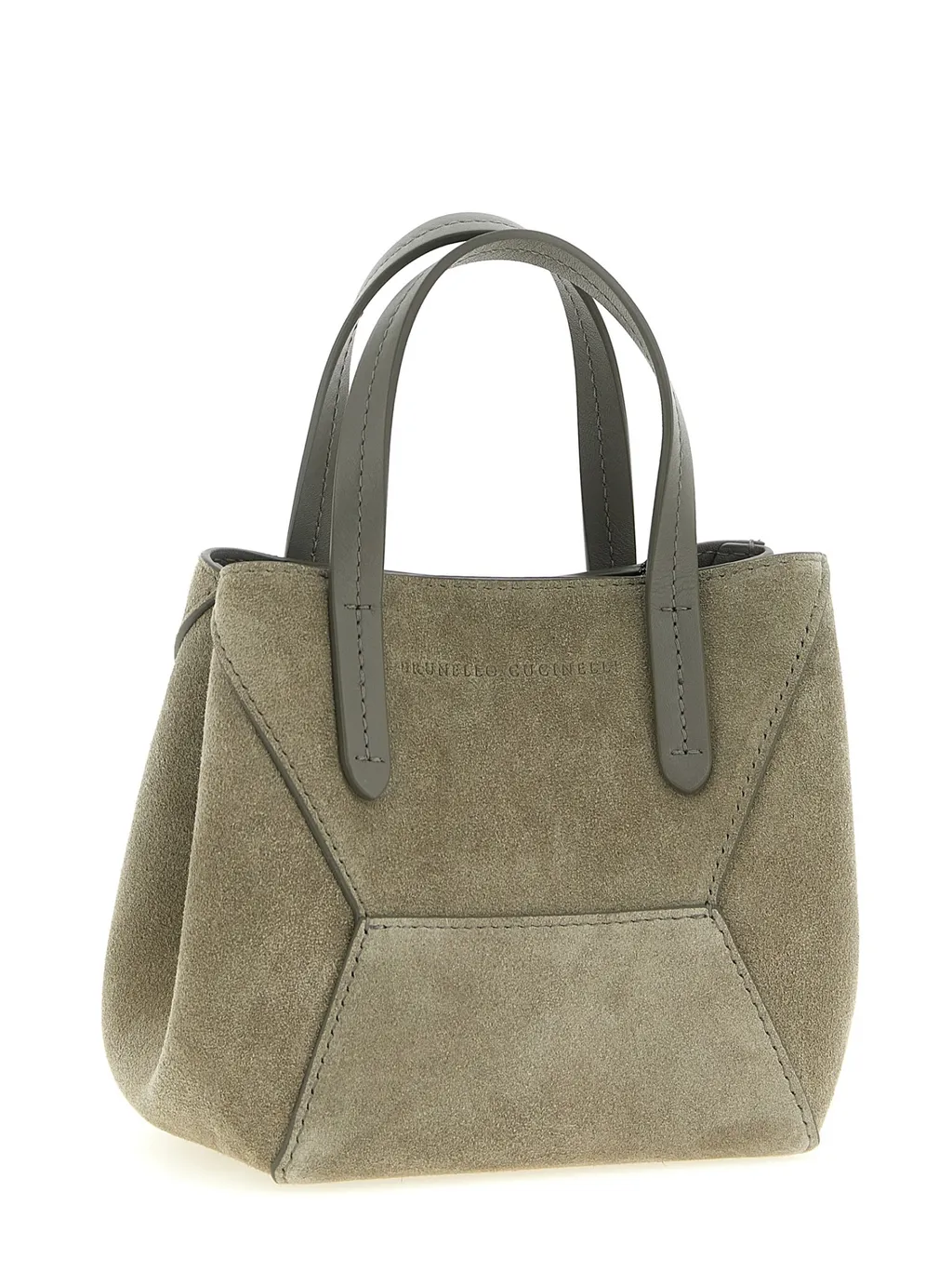 Brunello Cucinelli Bc Duo Embellished Mini Tote Bag