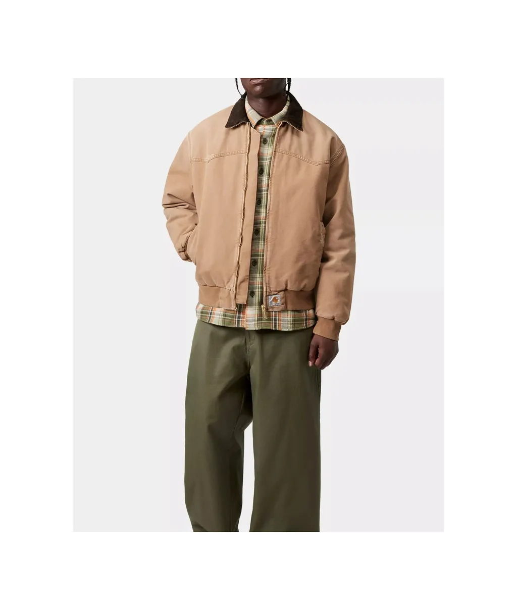 Carhartt Wip Logo Patch Zip-Up Jacket