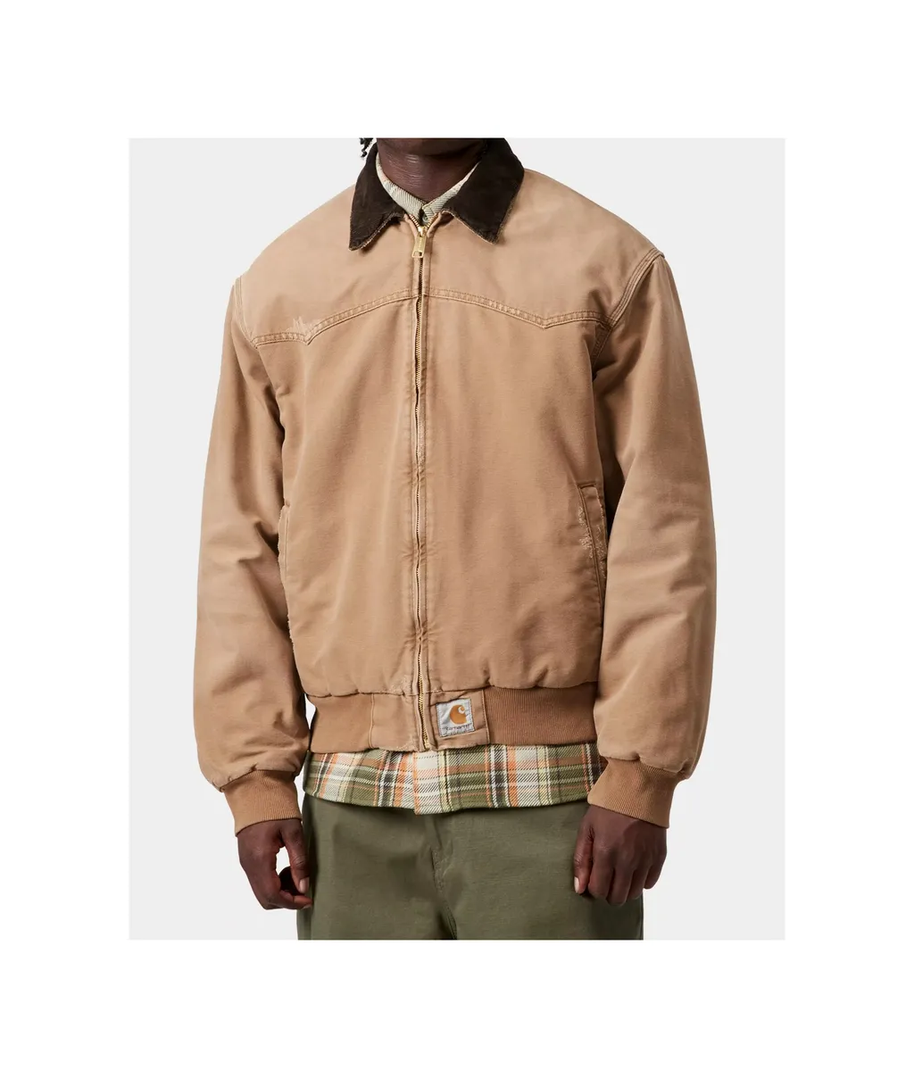 Carhartt Wip Logo Patch Zip-Up Jacket