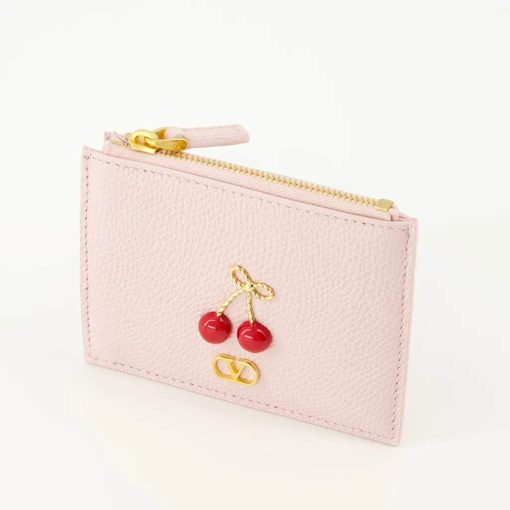 Valentino Cherryfic Zip-Up Cardcase