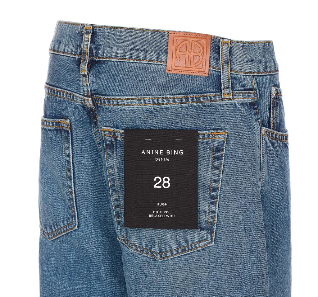 Anine Bing Hugh Wide-Leg Jeans