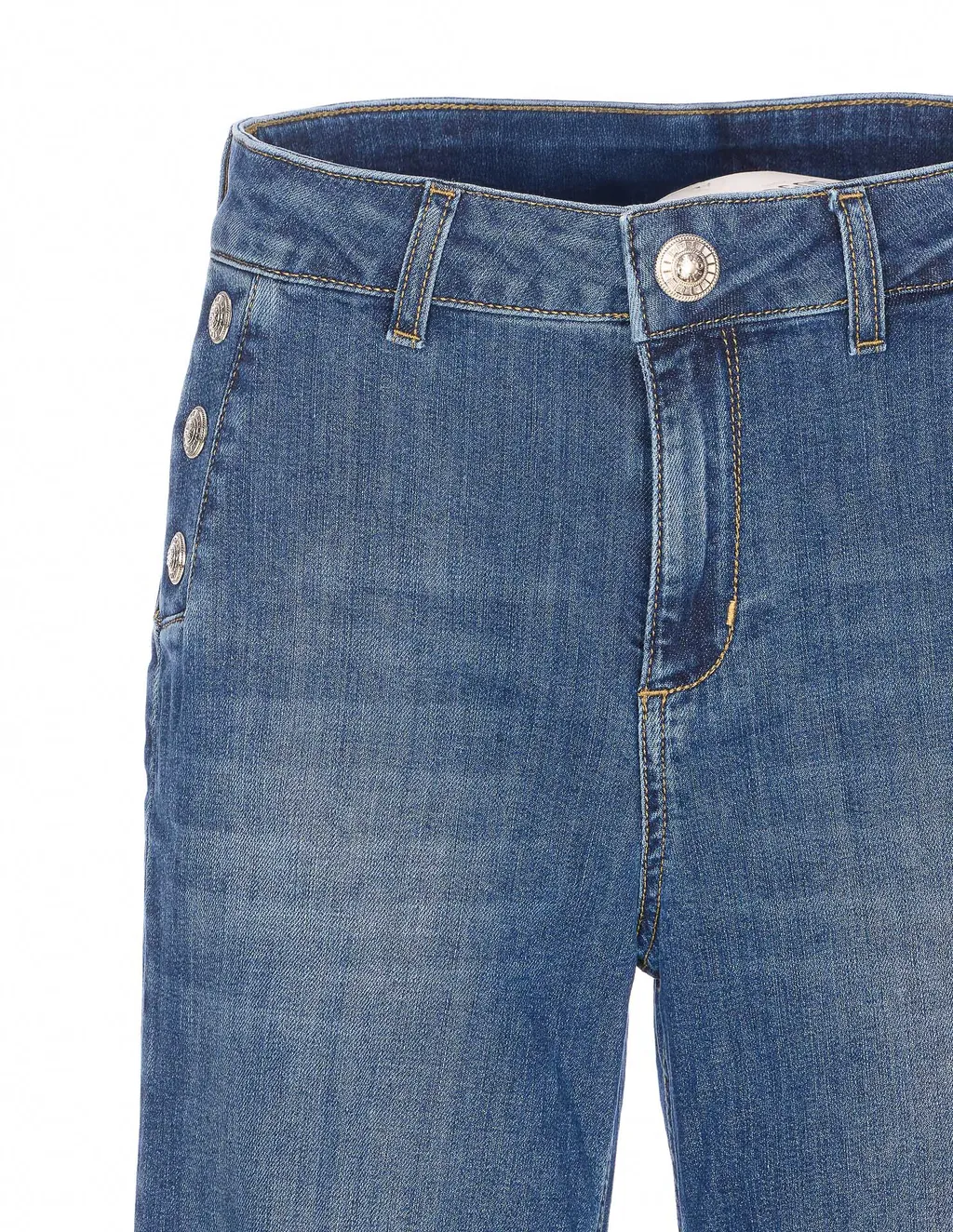 Liu Jo Button Detail Flared Jeans