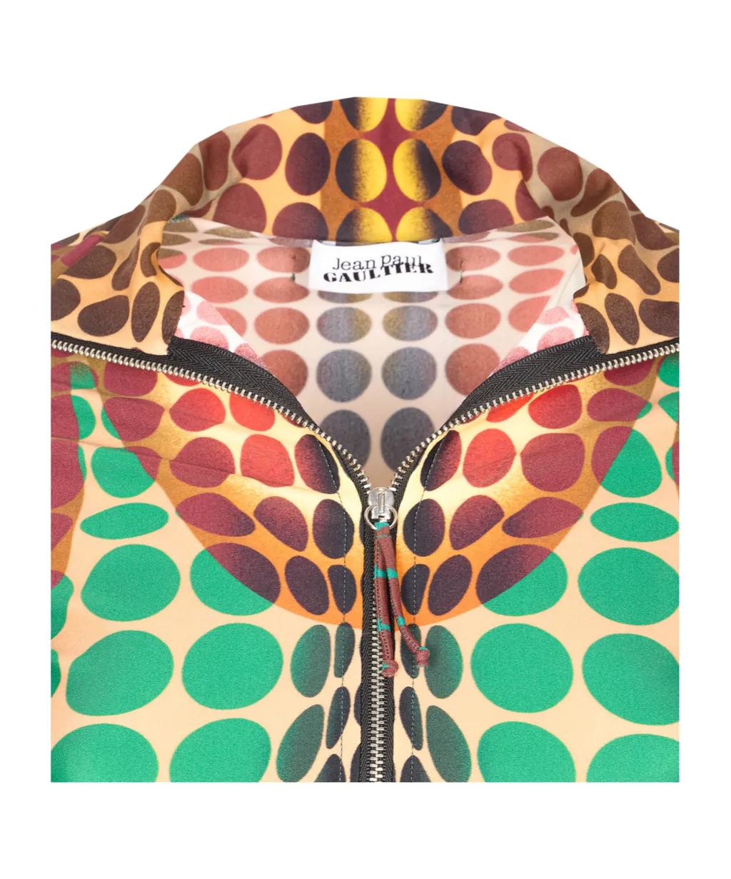 Jean Paul Gaultier Patterned High Neck Top