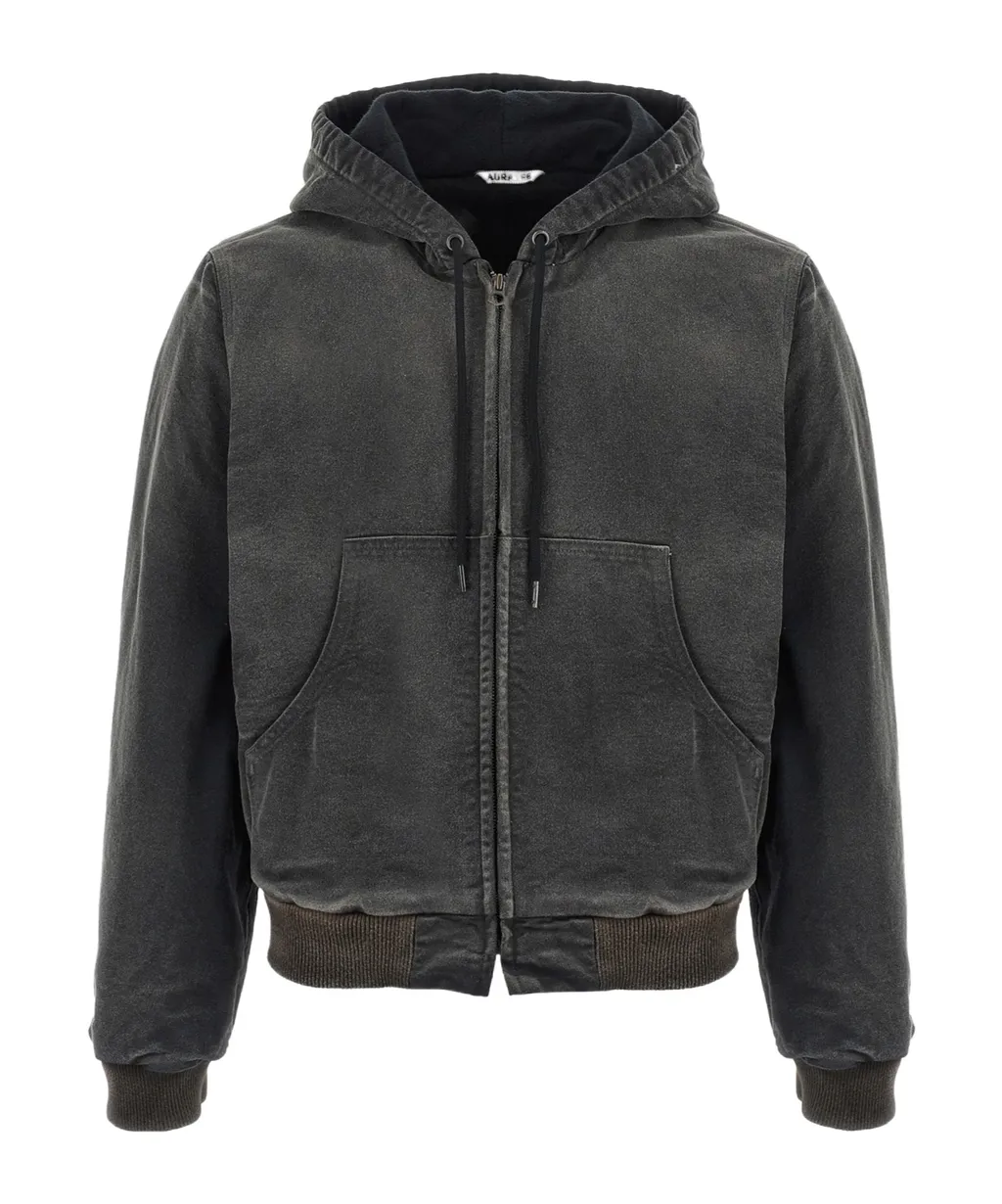 Auralee Drawstring Hooded Jacket