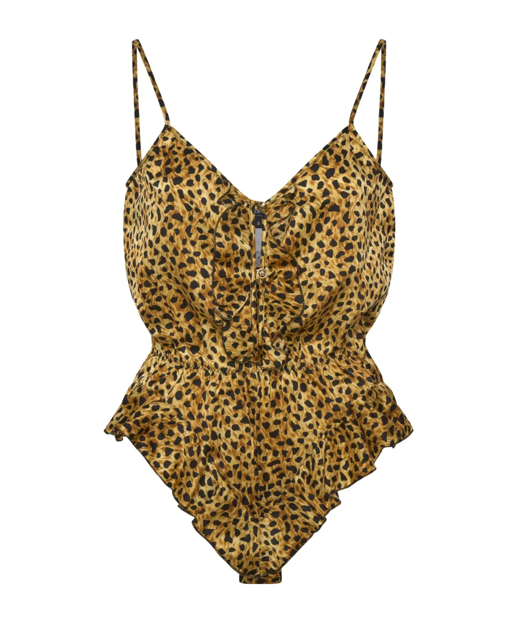 Versace Leopard-Printed Bodysuit