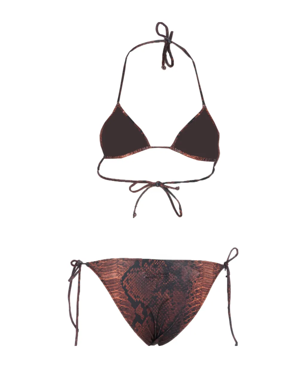 Jean Paul Gaultier Printed Bikini Set