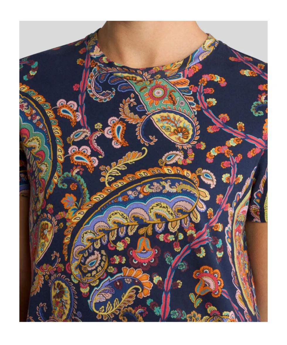 Etro Paisley Printed Short-Sleeved T-Shirt