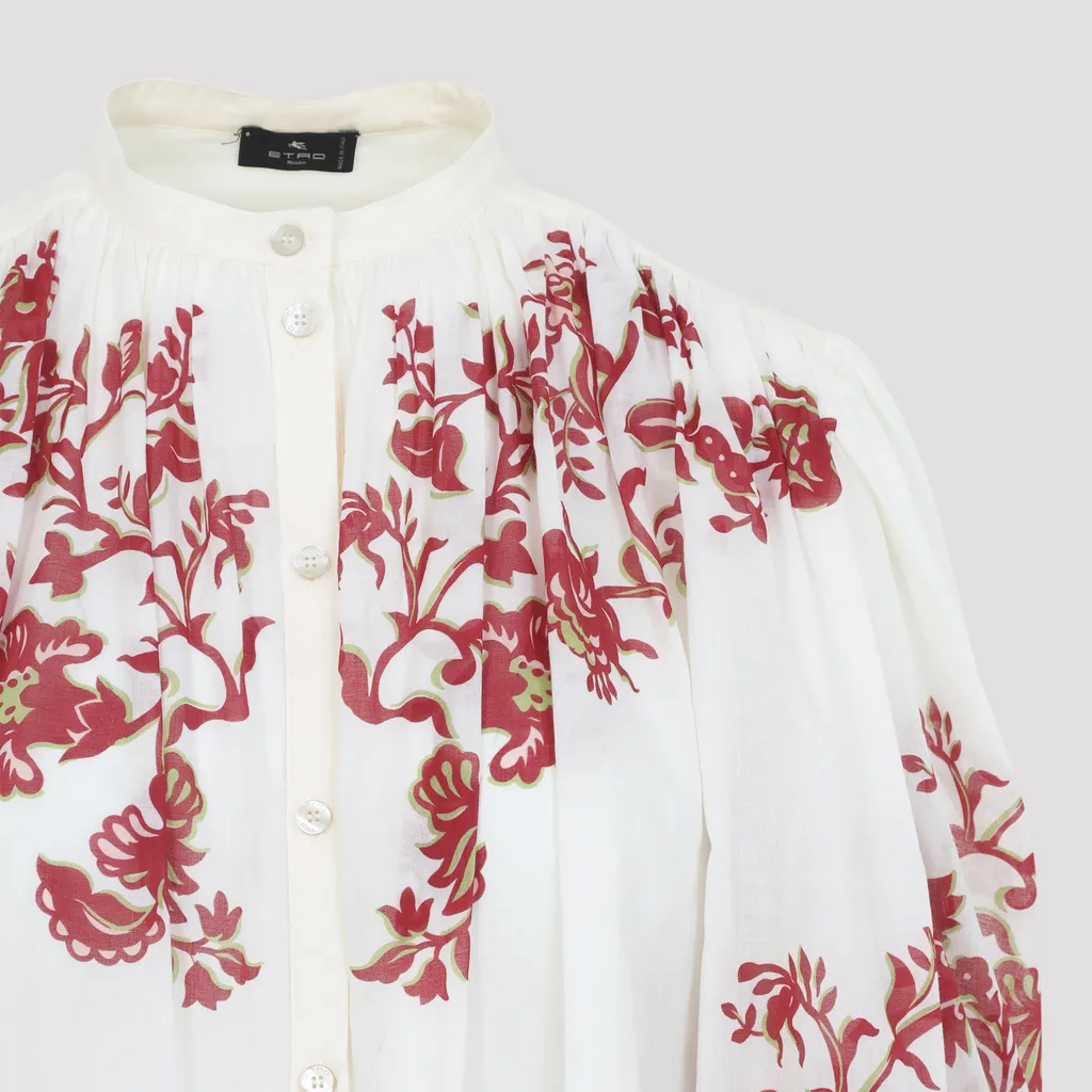 Floral-Print Buttoned Shirt