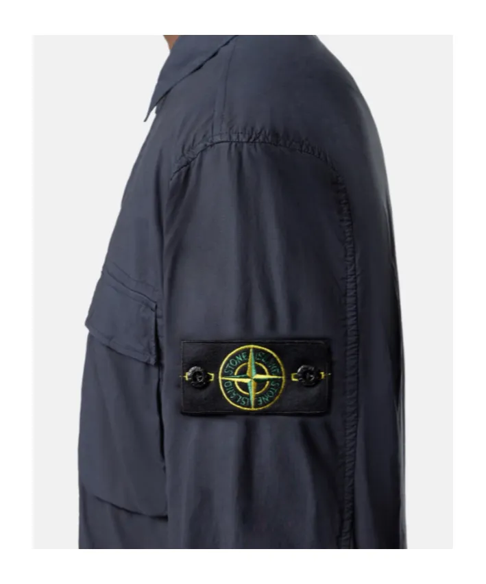 Comfort-Fit Overshirt With Snap Fastening