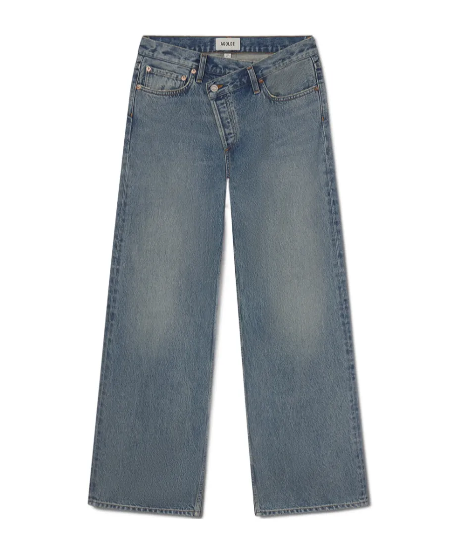 Agolde High-Rise Straight-Leg Jeans