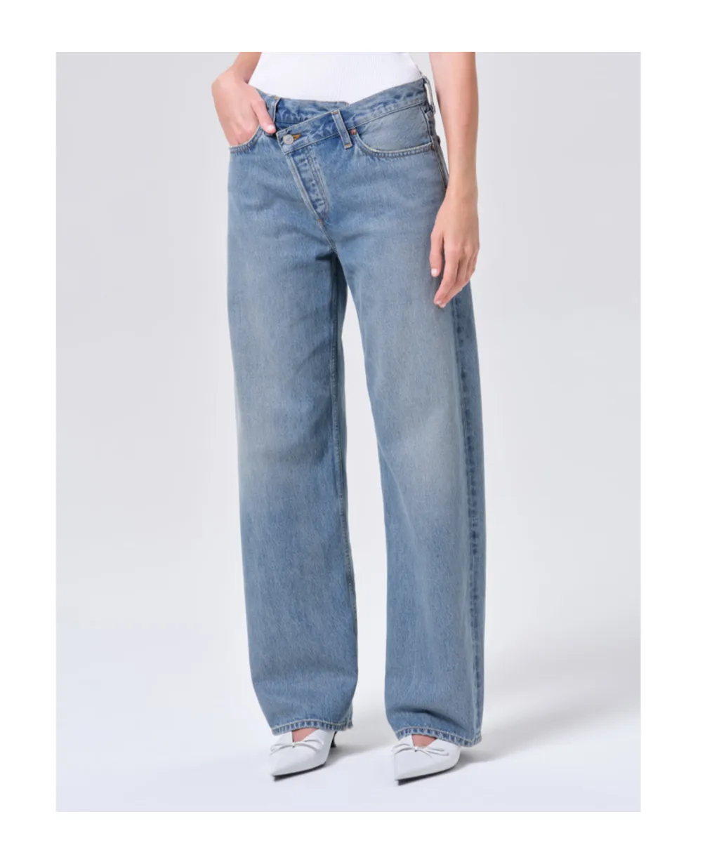 Agolde High-Rise Straight-Leg Jeans