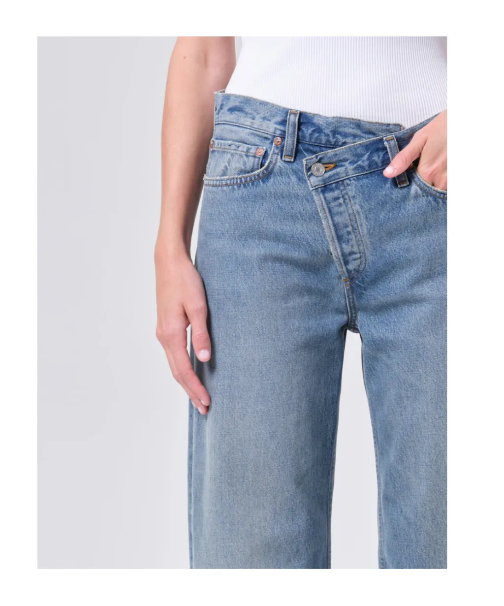 Agolde High-Rise Straight-Leg Jeans