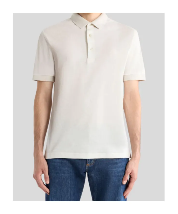 Etro Paisley Logo Patch Polo Shirt