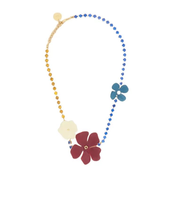 Marni Flower Embellished Necklace