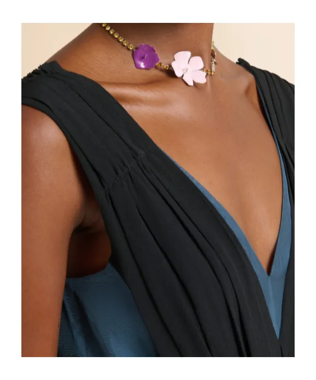 Marni Flower Embellished Necklace