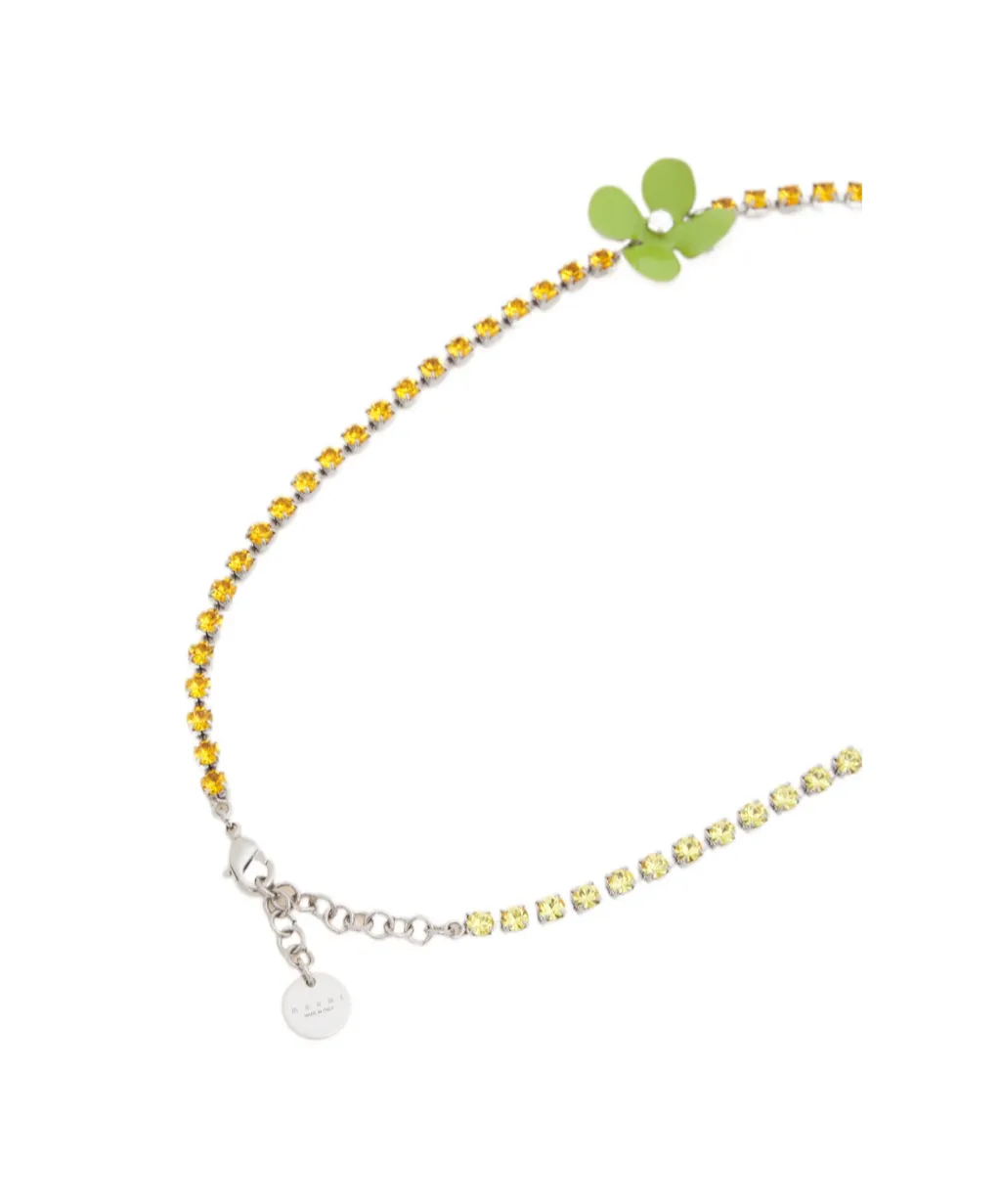 Marni Flower Embellished Necklace